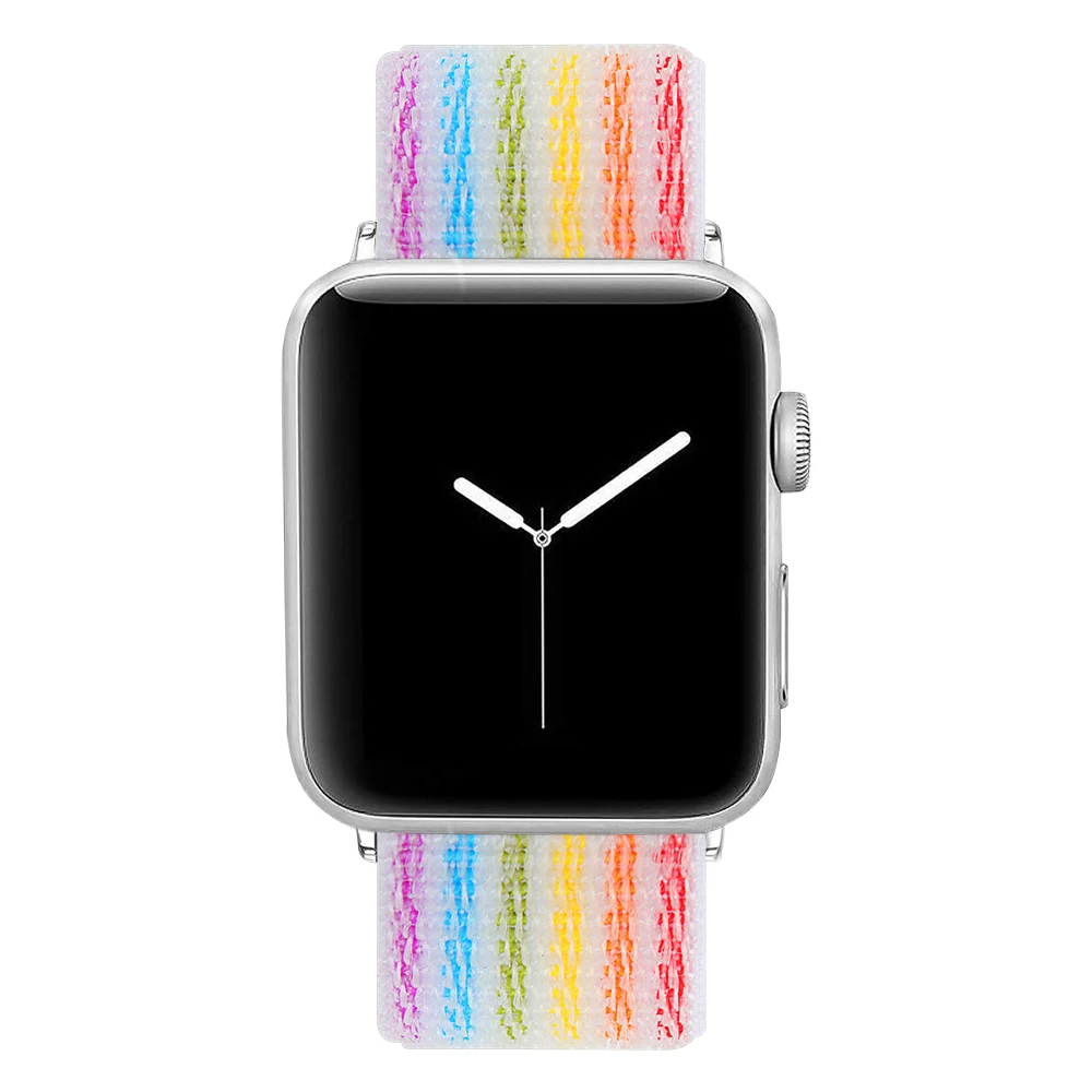 Ремешок для часов Apple Watch 42 мм 4 3 2 1 полосы iwatch 4 3 38 мм 44 мм 40 мм ремешок для часов нейлоновый спортивный ремешок