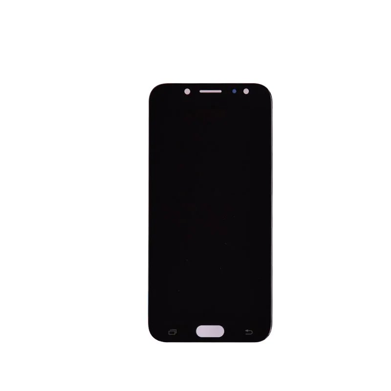 Супер Amoled ЖК-дисплей для samsung Galaxy J7 Pro J730 J730F ЖК-дисплей и кодирующий преобразователь сенсорного экрана в сборе - Цвет: Черный