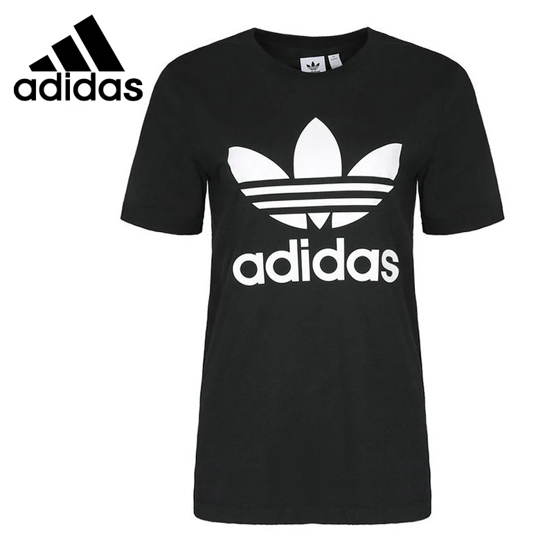 Оригинальная футболка с тройной фольгой Adidas Original женские футболки коротким