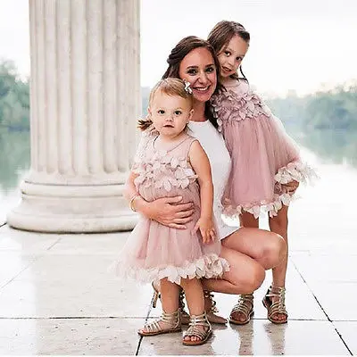 Flower Kids Baby Girl Princess Bridesmaid Petal Tulle Party Formal Dress Dresses | Детская одежда и обувь