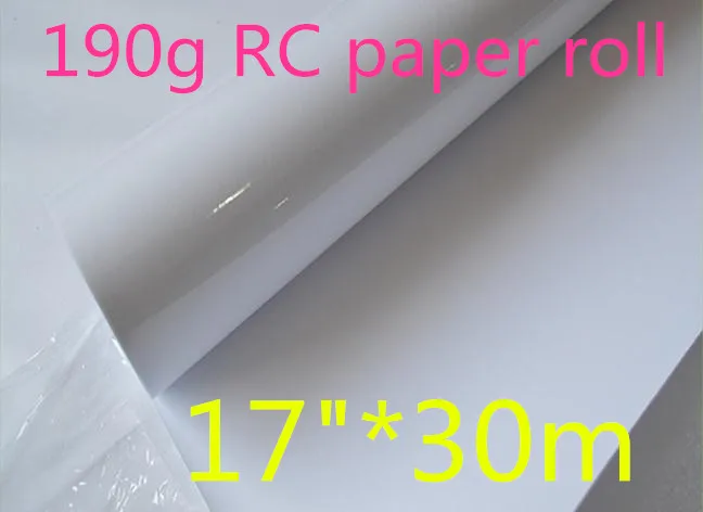 

17"*30m RC High Glossy Photo Paper Rolls for poster and wedding