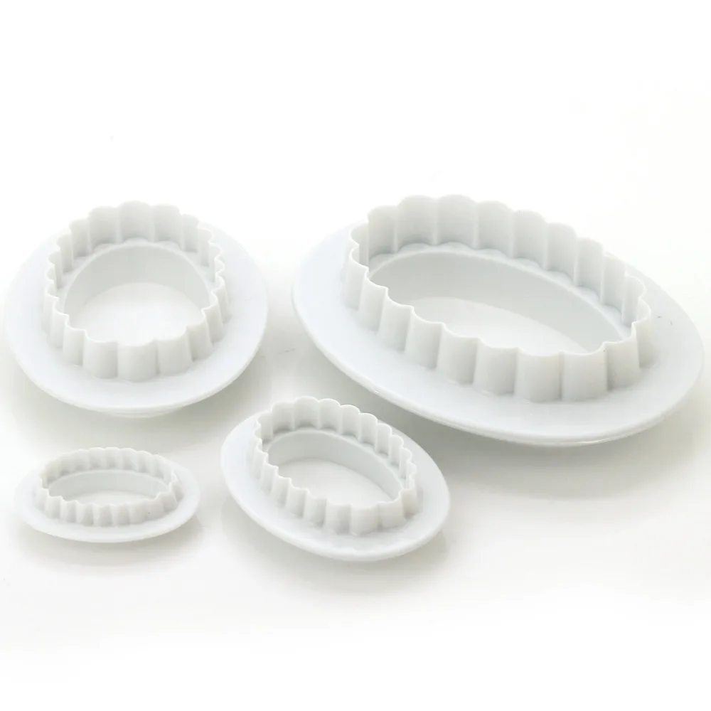 Бесплатная доставка 4 шт./компл. овальные инструменты для украшения торта