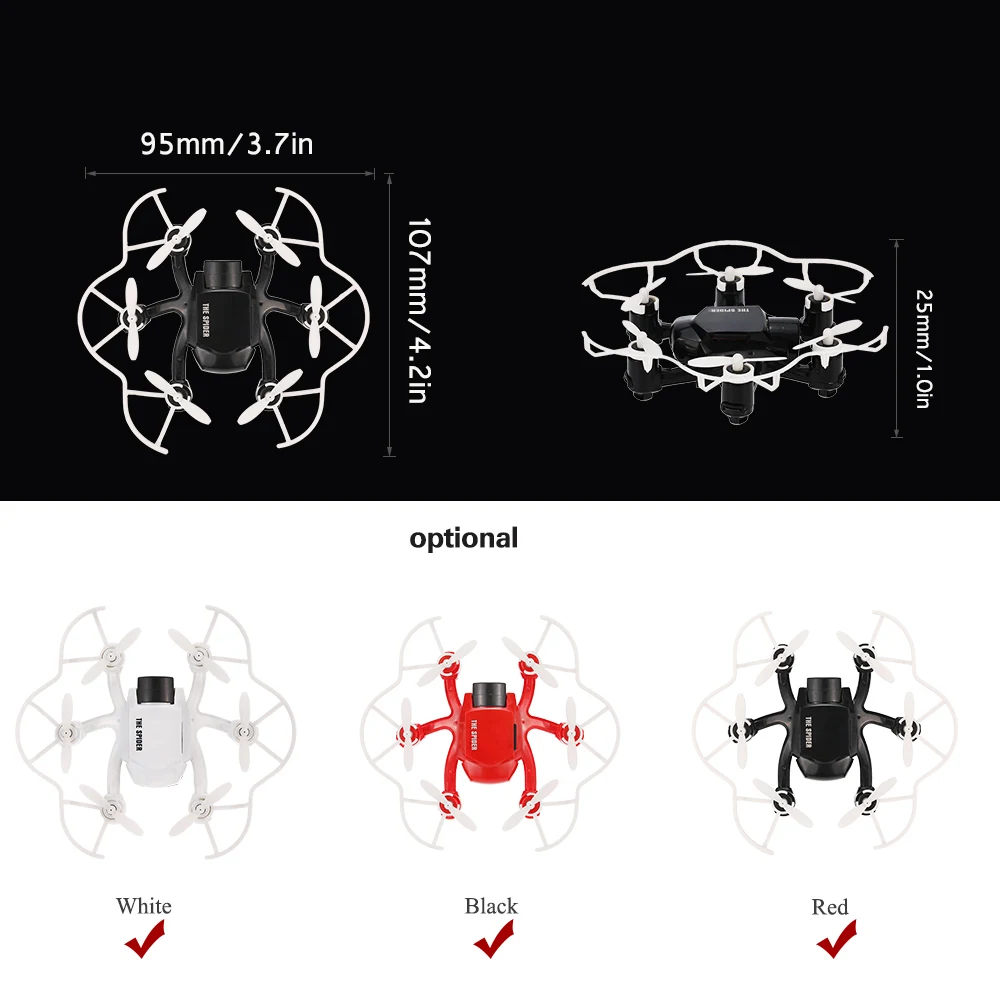 SBEGO 126C паук. 4G 3D 6 Axis Gyro RC вертолет с возвратом по одной кнопке и двойной режим 4CH 2MP карманный мини-Дрон с HD Камера