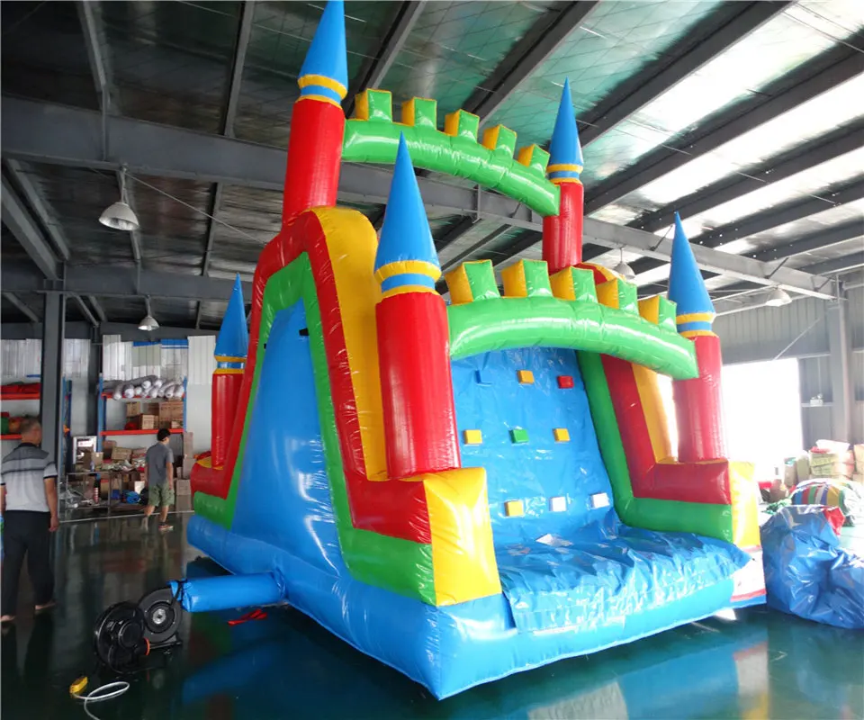 

New design kids slide inflatable dry slide inflatable land slide for sale