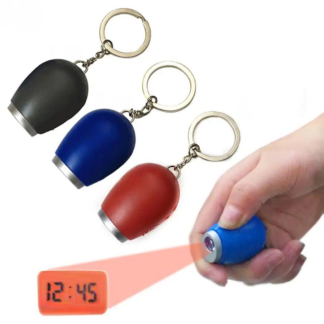 Мини Цифровые часы с защитой светодиодный портативный проекцией времени