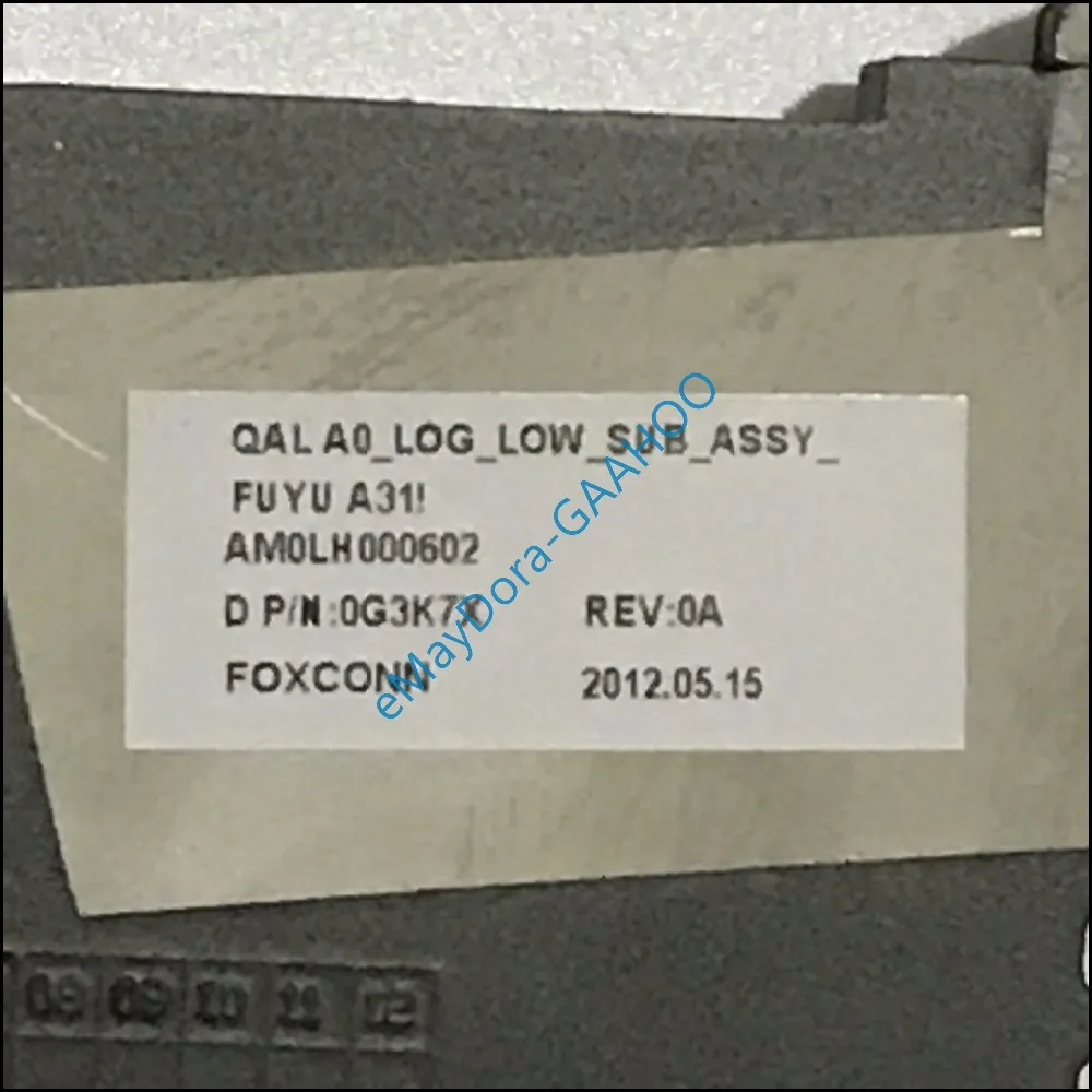 Абсолютно новые оригинальные детали для ноутбука DELL LATITUDE E6530 Нижняя база 0G3K7X G3K7X |