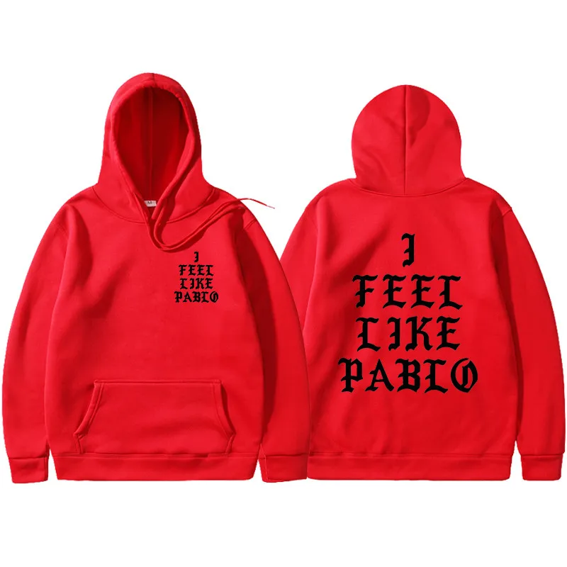 Весна, Kanye West, толстовки с капюшоном I FEEL LIKE PABLO, толстовки с капюшоном для мужчин в стиле хип-хоп, для влюбленных, уличная одежда, красные, с буквенным принтом, черные толстовки с капюшоном