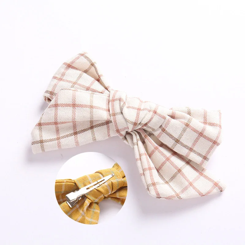 Style B-with clip 10 Тканевые повязки на голову с бантом или заколки для волос, Весенняя Цветочная повязка на голову с бантом, Школьные Аксессуары для волос для девочек - Цвет: Style B-with clip 10
