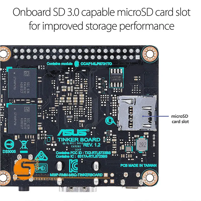 Плата ASUS SBC Tinker RK3288 SoC 1,8 ГГц четырехъядерный процессор, 600 МГц Mali-T764 GPU, 2 Гб LPDDR3 tinkerboard скорость, чем raspberry pi 3