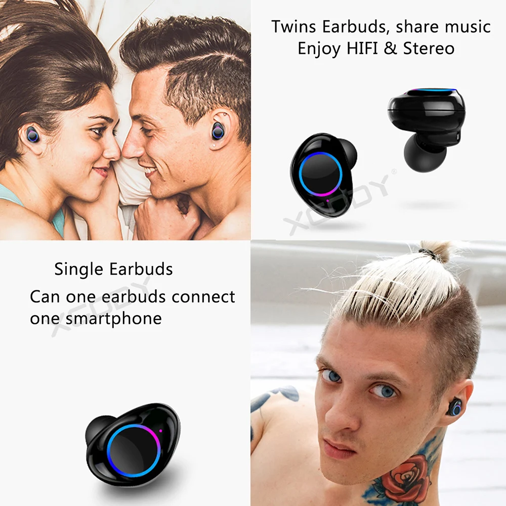 XGODY X9 TWS беспроводные наушники Новые Bluetooth 5 0 HD микрофон стерео с зарядным