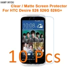 10 шт.лот для HTC Desire 526 526G 526G + HD ПрозрачнаяАнтибликовая матовая защитная пленка для экрана Защитная пленка (не закаленное стекло)