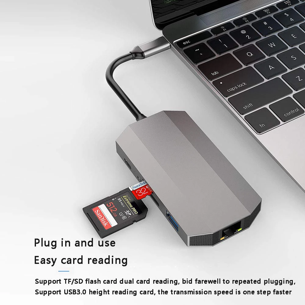 Док станция Dex для Samsung Note 8 S8 S9 + USB Тип C концентратор аудио Thunderbolt 3 адаптер с 4K HDMI