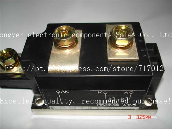 

Free Shipping DD260N16K No New(Old components,Good quality) SCR Module:260A-1600V,Can directly buy or contact the seller