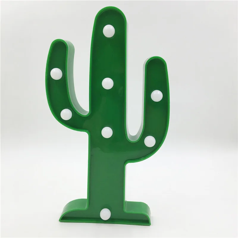 Cactus Leedome милые светодиодный Фламинго кактус ночник знаковое событие ананас Микки светило Настенный светильник мультфильм 3D светодиодный Декор дома освещения - Испускаемый цвет: Cactus