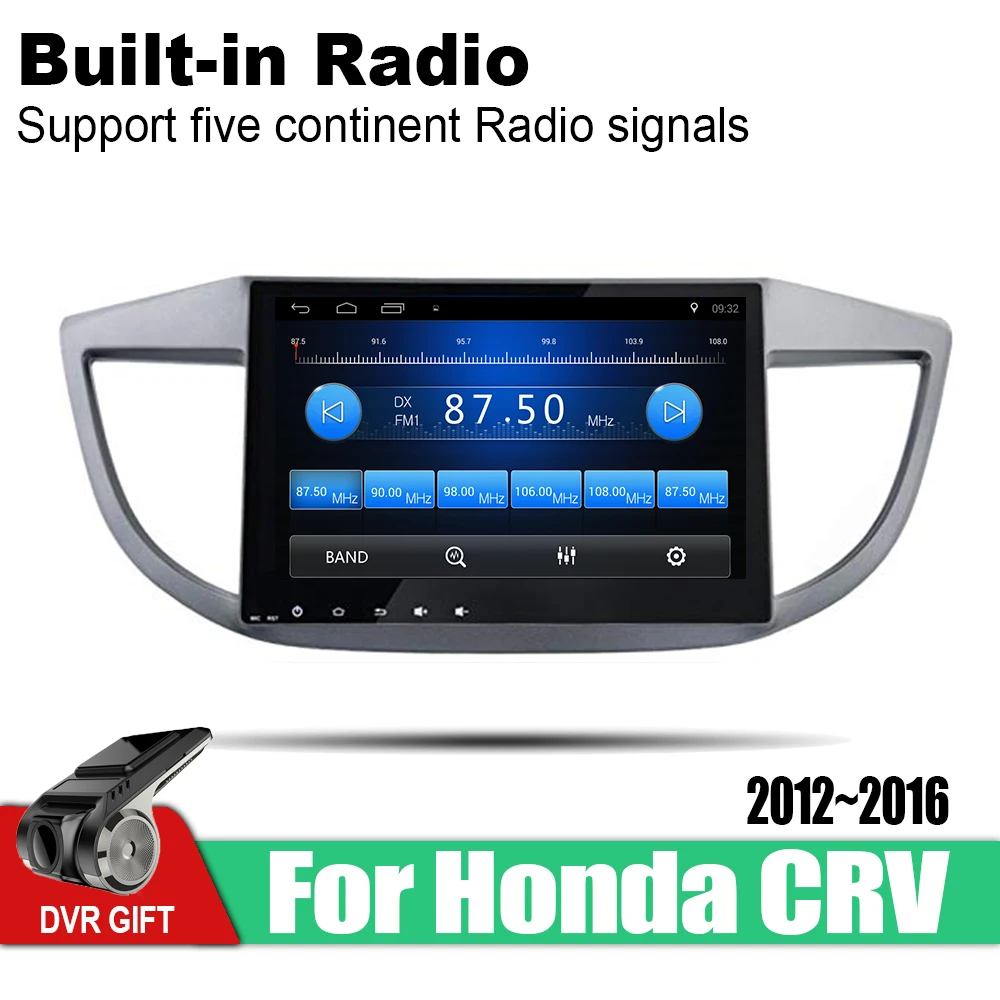 Автомобильный мультимедийный GPS навигатор ZaiXi Android 2 din для Honda CRV 2012 ~ 2016 стерео