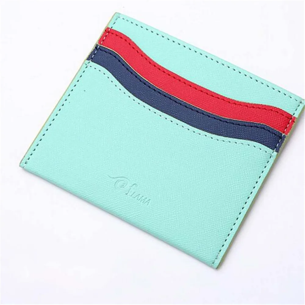 Сумка для карт в стиле колледжа мужчин и женщин модный кожаный кошелек монет