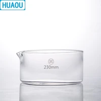 huaou 230mm crystallizing dish borosilicate 3 3 glass laboratory chemistry equipment