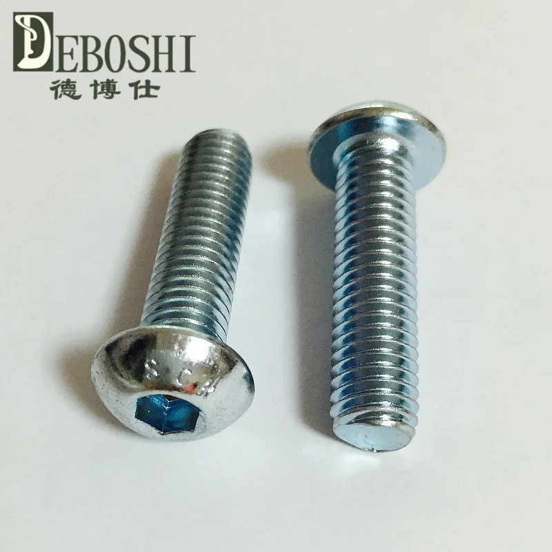 Оцинкованная 10.9 полукруглой головкой болты С Шестигранной M6 * 12 мм | Обустройство