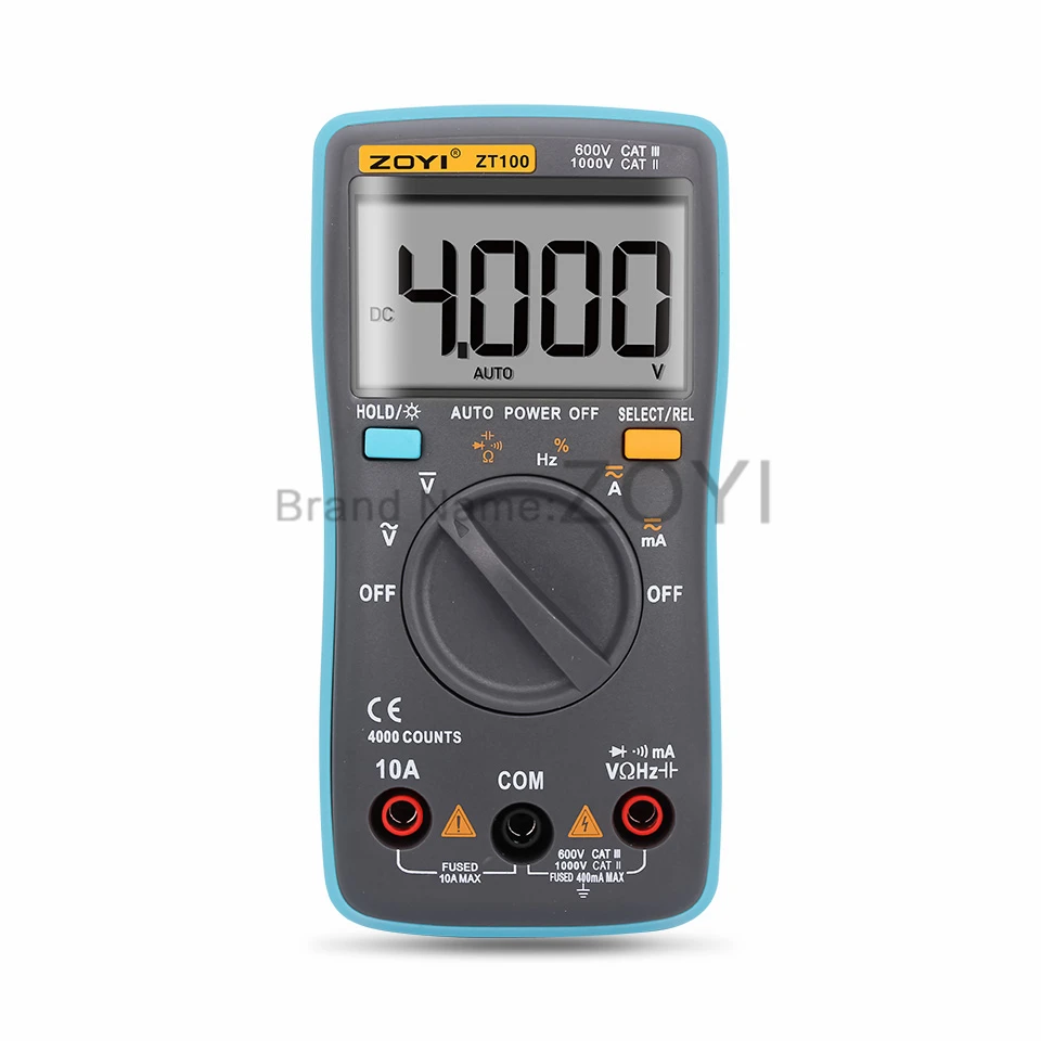 ZOYI ZT100 Automatic Range Digital Multimeter Capacitance Current Resistance | Инструменты