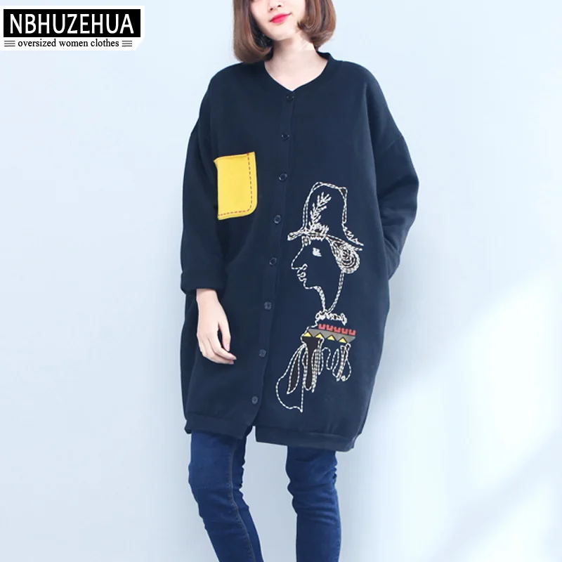 Nbhuzehua 7G424 5XL 6XL Harajuku oversize-свитшот Для женщин О-образным вырезом Kawaii мультфильм
