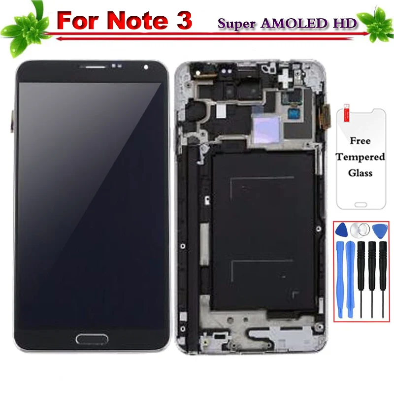 5 7 "Замена для samsung Galaxy Note 3 N9005 N900A N900P N900V ЖК дисплей Дисплей с рамкой Сенсорный - Фото №1