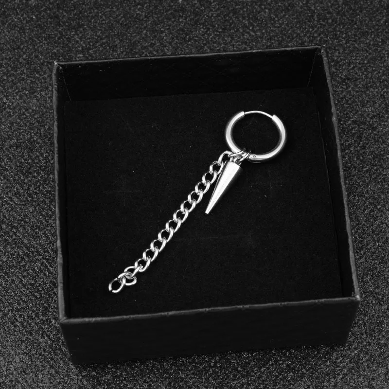 Мужские Серьги KPOP висячие серьги с шипами короткими в стиле панк хипстер гранж