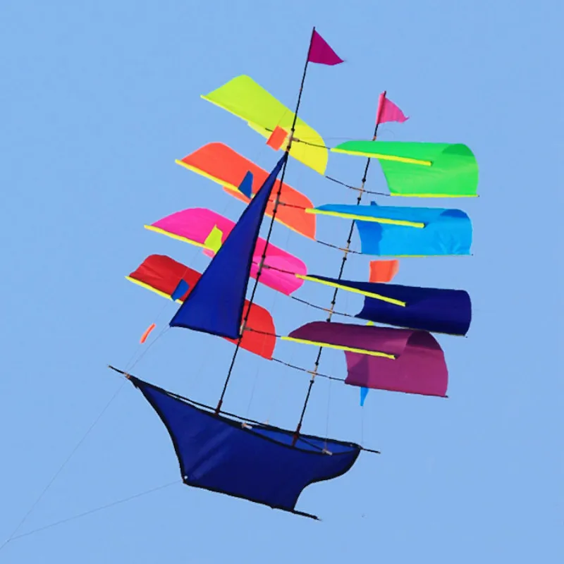 Стерео парусная лодка воздушный змей цветной с одной линией уличная игрушка для