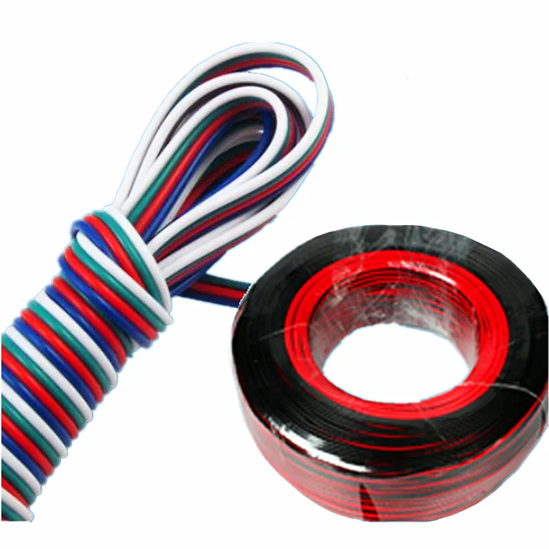 2PIN 4PIN 5PIN светодиодный коннектор Удлинительный провод кабель для SMD 5050 RGBW RGB