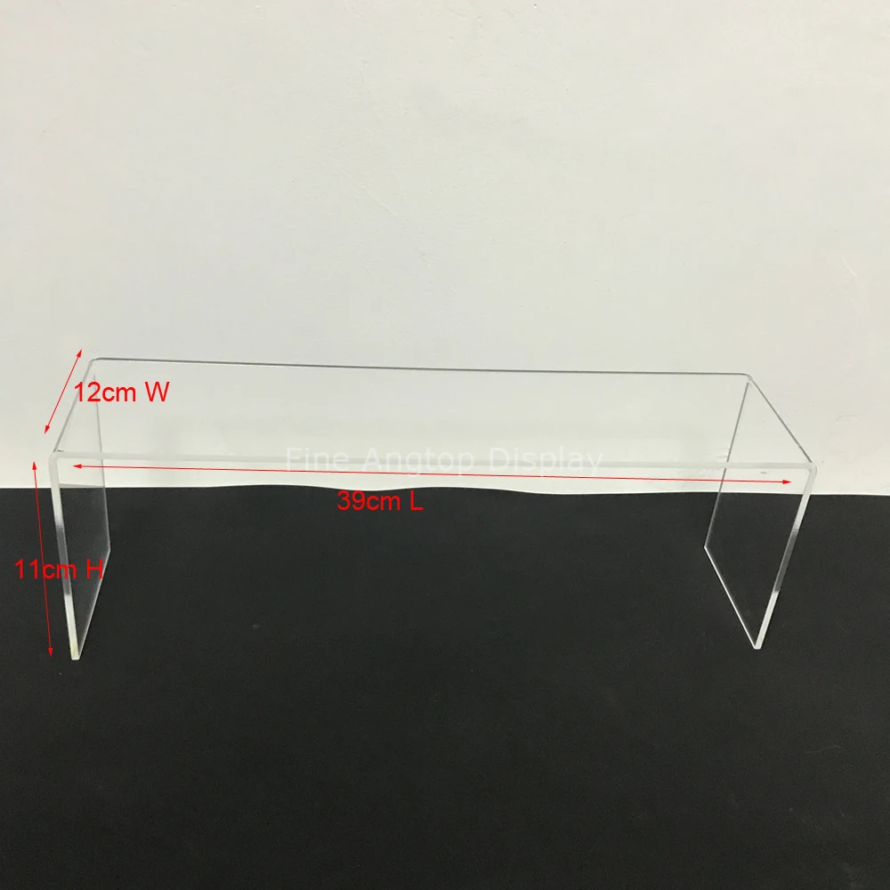 

Welcome Customized 39x12x11cm Clear acrylic U shaped 4mm thickness jewelry display holder bracelet earrings stand racks