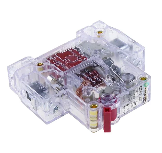 DZ47 63 1P AC 6A 10A 16A 20A 25A 32A 40A 50A 63A прозрачный 230/400v ~ Мини выключатель MCB C45 C