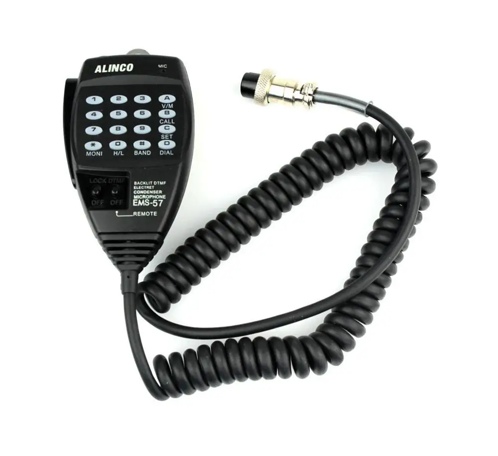 EMS-57 ручной 8-контактный микрофон для динамика с клавиатурой DTMF для  радиоприемника Alinco | AliExpress