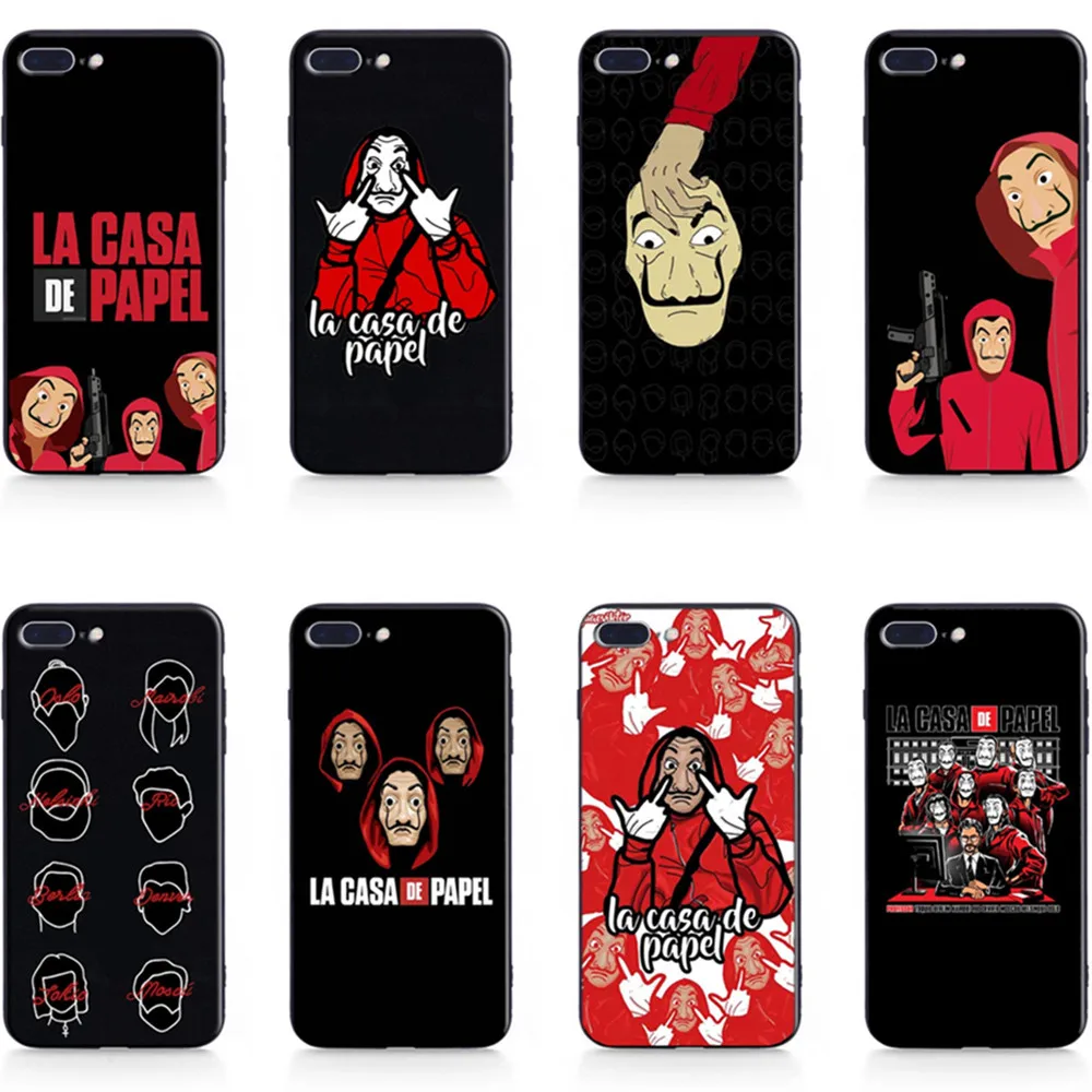 Чехол для телефона LA Casa De Papel Money Heist мягкий силиконовый чехол из ТПУ задняя iPhone 5 5S