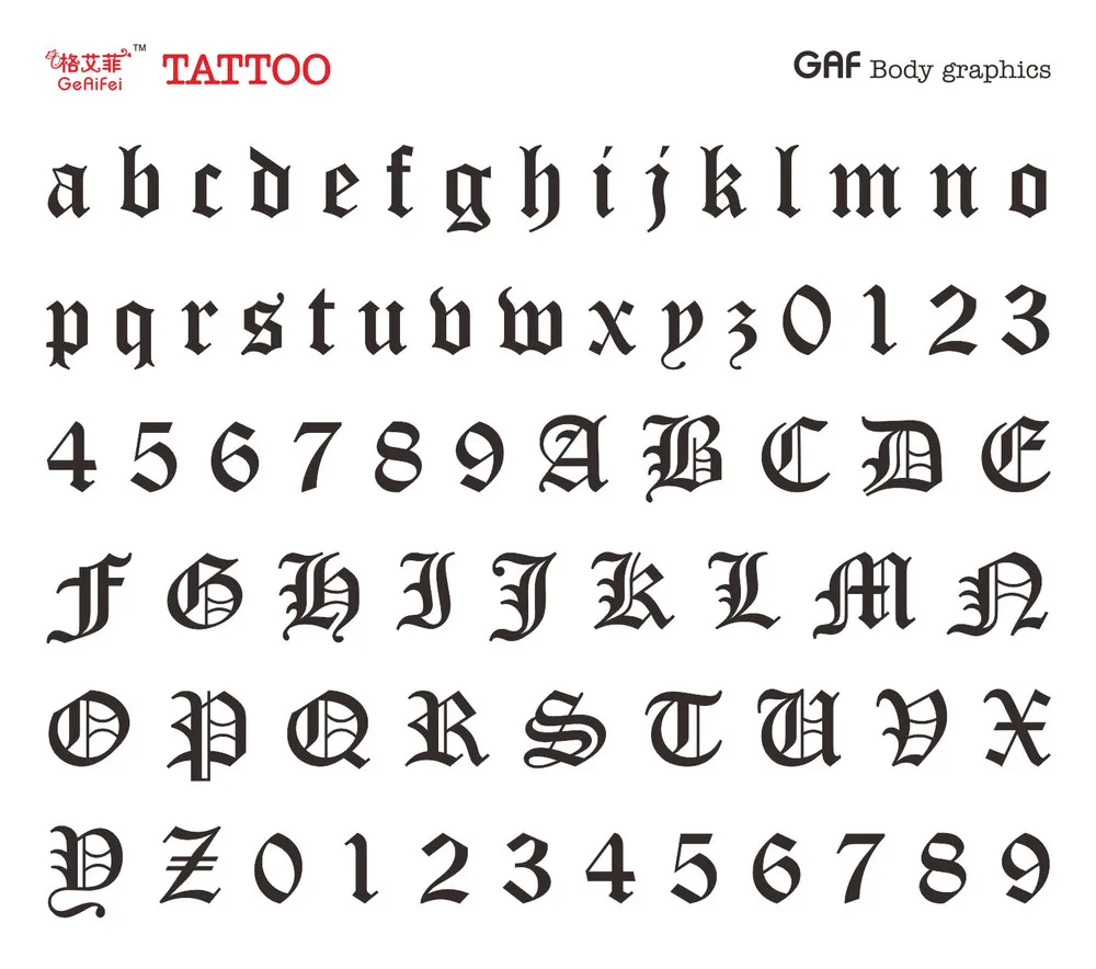 Small Finger Temporary Tattoo Letters Number Alphabet Sticker Men Women Waterproof Gothic Fake Face Ear Sexy Body Art Makeup | Красота и