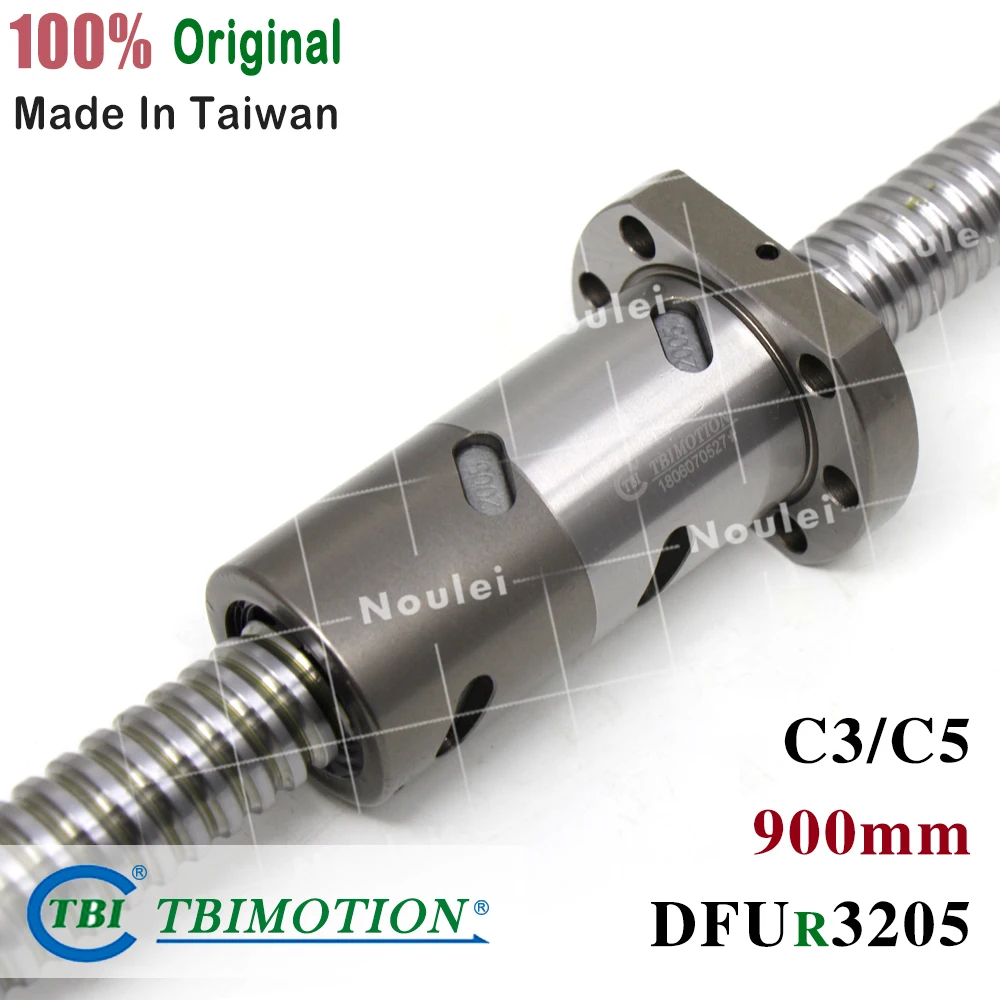 TBI 3205 C3 C5 900 мм шариковый винт 05 свинец с шариковой гайкой DFU3205 + конец обработанный