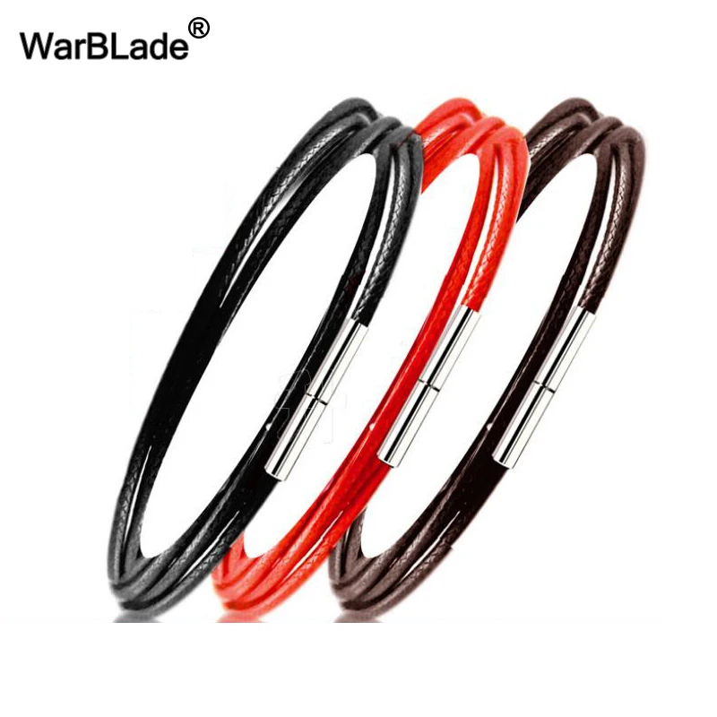 Шнур для ожерелья из вощеной веревки черная кожаная кружевная цепь нержавеющей