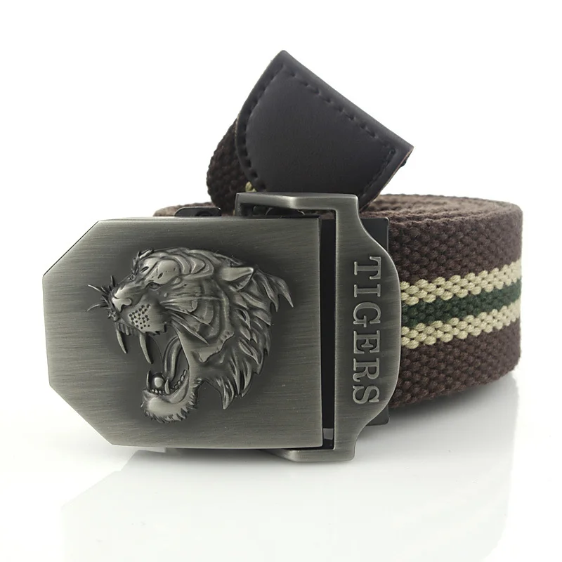 Ремень мужской из натуральной кожи в полоску с автоматической пряжкой|belt men automatic