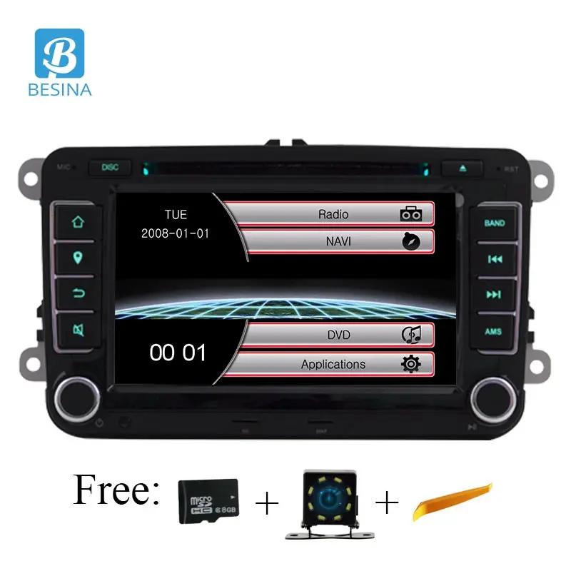2 Din 7 дюймов Автомобильный dvd плеер для Skoda Volkswagen VW passat B6 golf 4 touareg T5 sharan Touran polo tiguan GPS