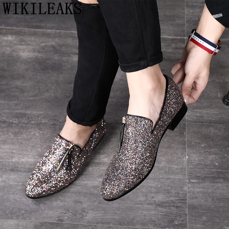 Лоферы Мужские туфли для вечеринок Свадебные Мужская модельная обувь Sepatu