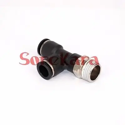 

Пневматический 5/16 "Труба x 1/4" NPT резьба Мужская сторона тройник филиал разъем Push In Fitting