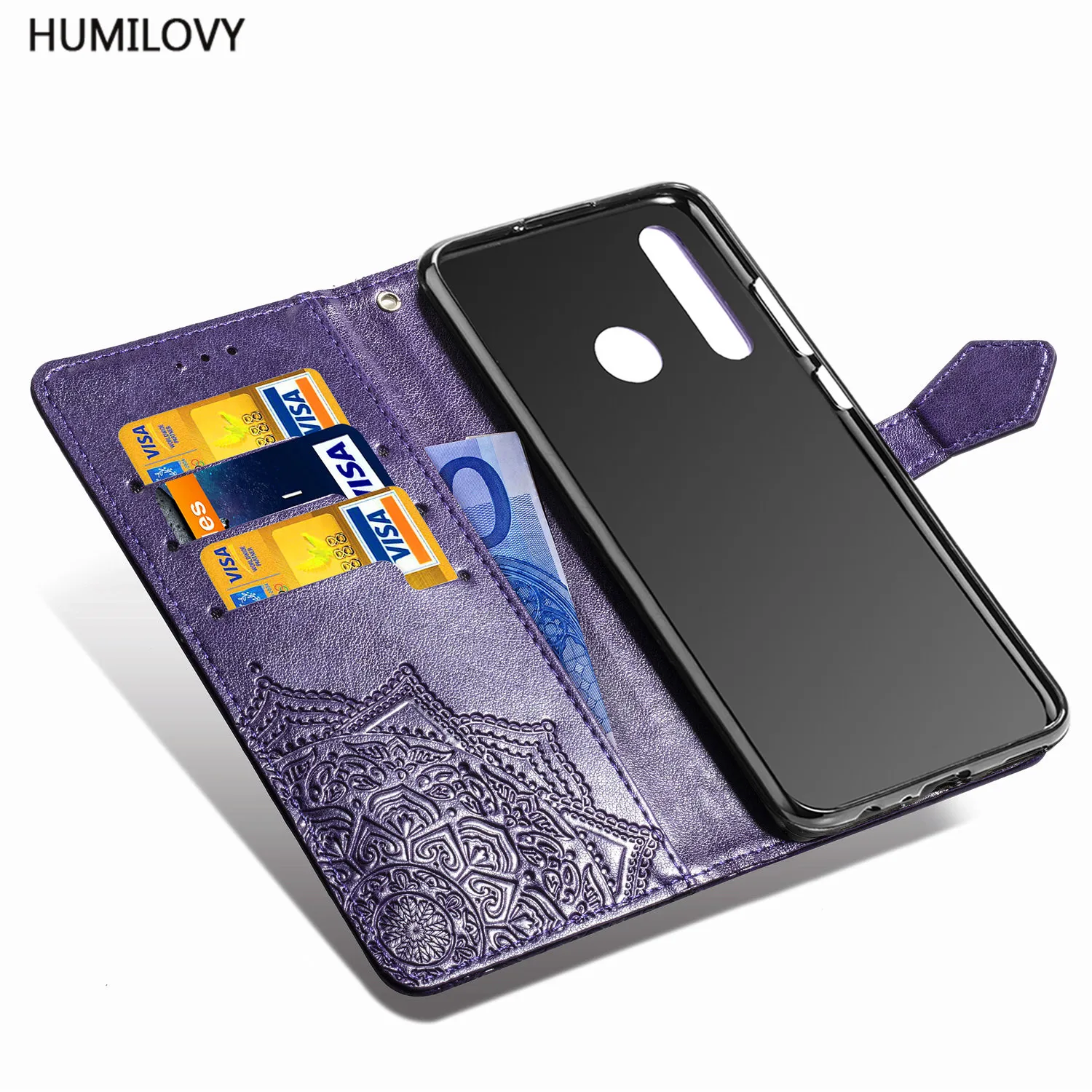 Чехол для Huawei P Smart Z чехол Y9 Prime 2019 Роскошный кожаный бумажник откидной держатель