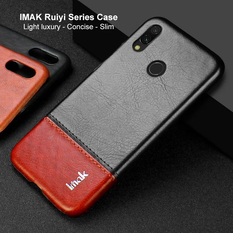 Для Redmi7 чехол Xiaomi Redmi Note 7 Чехол IMAK кожа элегантная задняя крышка для Funda Redmi 7 Чехол Redmi note7 Note 7 Pro 7s 7 S
