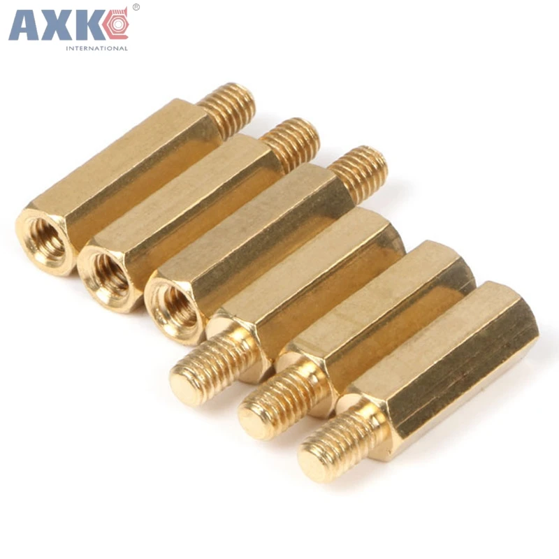 AXK M4 Male 6 8 9 10 12 14 15 16 17 18 20 мм x + женский медный противостоящий разделитель