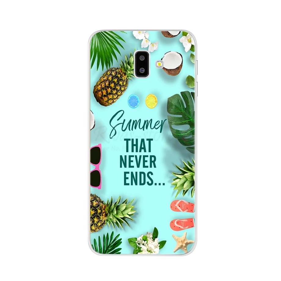 Прозрачный Для Funda samsung Galaxy A6 A8 чехол Бампер Мягкий ТПУ силиконовый чехол для телефона для Coque samsung A6 J4 J6 A8 Plus чехол - Цвет: Прозрачный