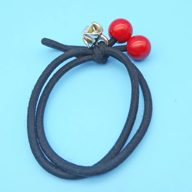 

Wholesale 5Pcs Red Ball With Doulbe Layer Elastic Tie Rope Headwear Band Bows Hair Accessories