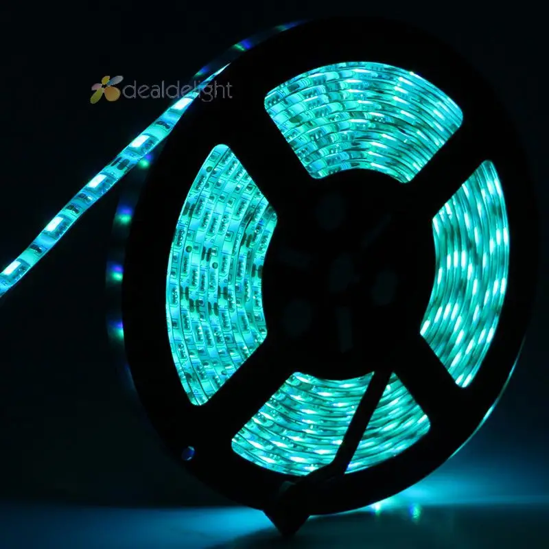 100 м 20 шт. 12 В постоянного тока 5 м/лот 5050 SMD 300 светодиодный s RGB цветная эпоксидная