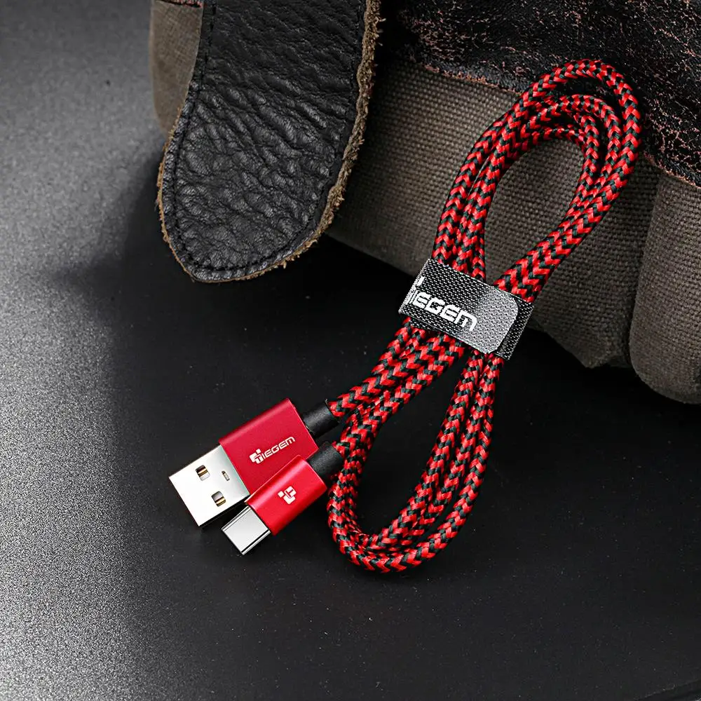 Tiegem usb type-C кабель для samsung S9 S10 Быстрая зарядка type-C кабель для зарядки мобильного телефона USB C кабель для Xiaomi mi9 Redmi note 7