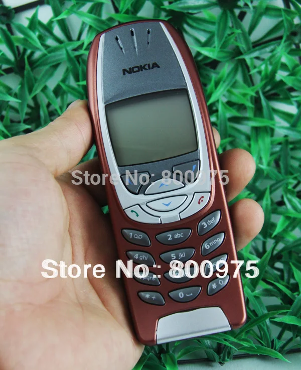 Восстановленное классический Nokia 6310i мобильного телефона 2G GSM открыл красный и один год гарантии