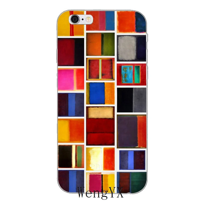 Чехол для iPhone 4, 4S, 5, 5S, 5c, SE, 6, 6s, 7, 8 plus, X, XR, XS Max с принтом Mark Rothko - Цвет: paintings-A-13