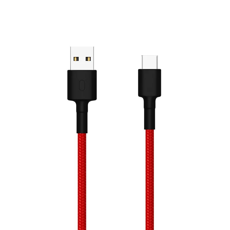 Оригинальный красный кабель Xiaomi type-C для samsung huawei Oneplus кабели быстрой зарядки