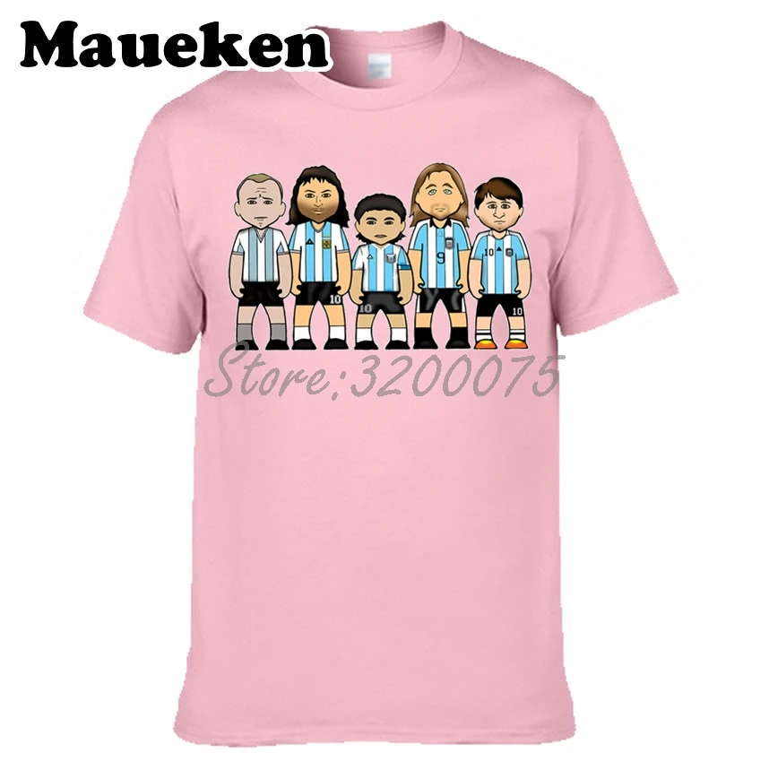 Мужская самая большая из легенд Аргентины Габриэль батиштута Lionel Messi Diego Maradona Mario Kempes Футболка мужская футболка W0523029 - Цвет: 12